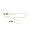 Peserico Woman Belt Cream Size Onesize Textile Fibers, Leather In White
