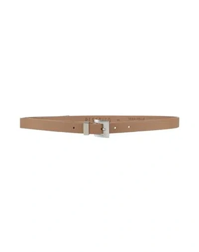 Peserico Woman Belt Light Brown Size 32 Leather