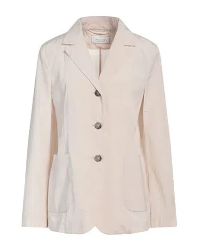Peserico Woman Blazer Beige Size 2 Cotton, Polyester