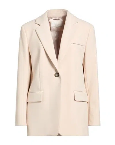 Peserico Woman Blazer Beige Size 6 Polyester, Viscose, Cotton, Elastane In Neutral
