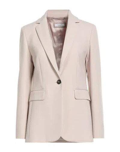 Peserico Woman Blazer Beige Size 8 Polyester, Viscose, Cotton, Elastane