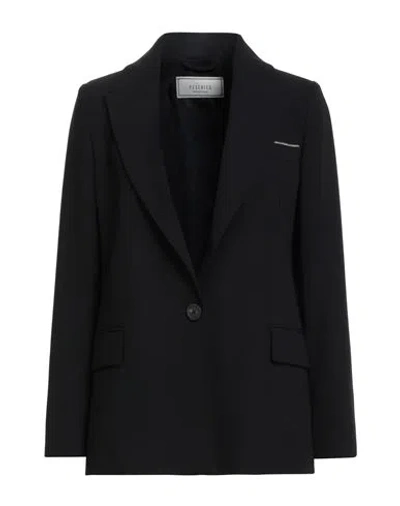 Peserico Woman Blazer Black Size 10 Polyester