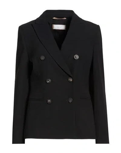 Peserico Woman Blazer Black Size 6 Polyester