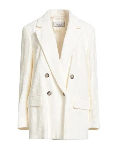 Peserico Woman Blazer Cream Size 6 Viscose In White