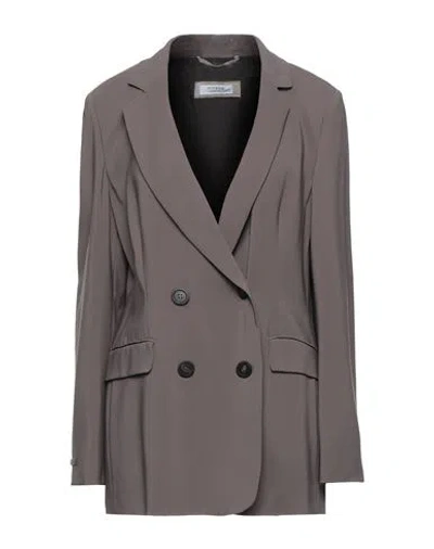 Peserico Woman Blazer Light Brown Size 6 Viscose, Elastane In Beige