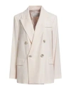 Peserico Woman Blazer Light Pink Size 6 Viscose, Virgin Wool In Neutral
