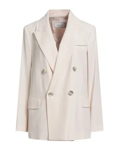 Peserico Woman Blazer Light Pink Size 6 Viscose, Virgin Wool In Neutral