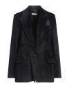 Peserico Woman Blazer Midnight Blue Size 2 Viscose, Cotton, Silk