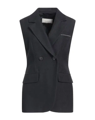 Peserico Woman Blazer Midnight Blue Size 10 Cotton, Linen, Polyamide, Elastane