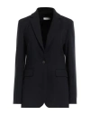 Peserico Woman Blazer Midnight Blue Size 6 Polyester, Viscose, Cotton, Elastane