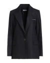 Peserico Metallic Blazer In Black