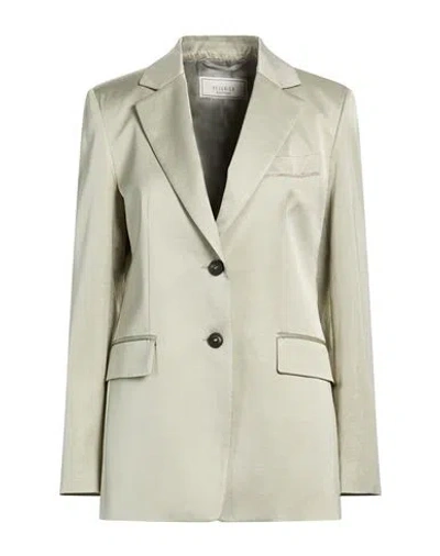 Peserico Woman Blazer Sage Green Size 6 Viscose, Cotton