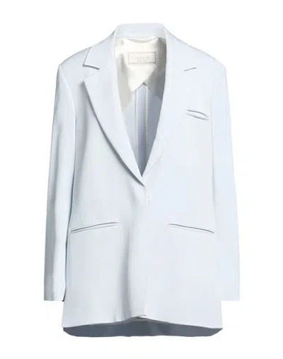 Peserico Woman Blazer Sky Blue Size 6 Viscose, Elastane