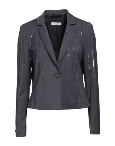 Peserico Woman Blazer Slate Blue Size 6 Virgin Wool, Polyamide, Elastane