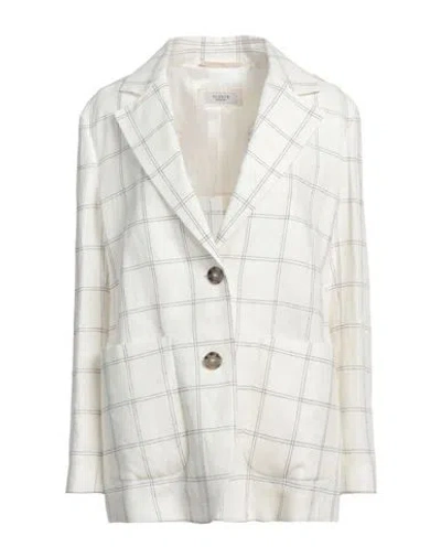 Peserico Woman Blazer White Size 6 Linen