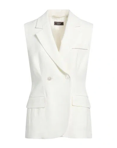 Peserico Woman Blazer White Size 6 Viscose, Linen