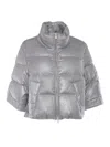 Peserico Glitter-embellished Puffer Jacket In Multi