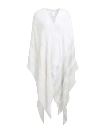 Peserico Woman Cape White Size - Linen, Cotton, Viscose, Polyester, Polyamide