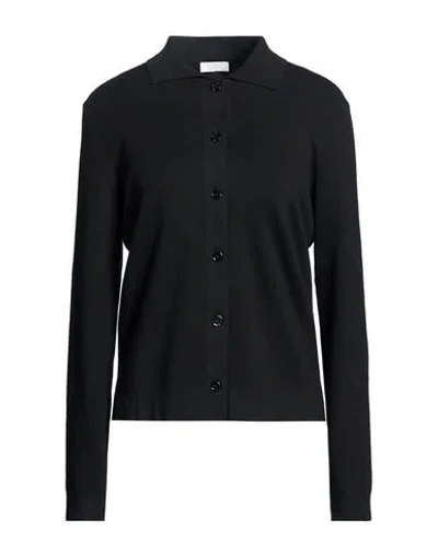 Peserico Woman Cardigan Black Size 8 Cotton