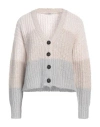 Peserico Woman Cardigan Blush Size 0 Baby Alpaca Wool, Nylon, Virgin Wool, Polyester