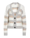 Peserico Woman Cardigan Cream Size 12 Virgin Wool, Silk, Cashmere