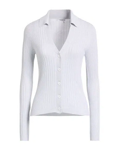 Peserico Woman Cardigan Light Grey Size 6 Viscose, Polyester In White