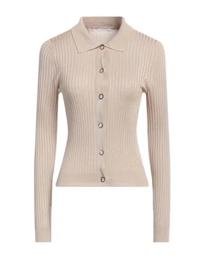 Peserico Woman Cardigan Sand Size 6 Viscose, Polyester In Beige