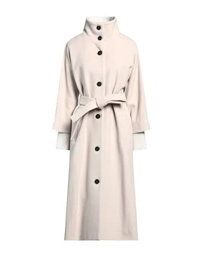 Peserico Woman Coat Beige Size 14 Virgin Wool, Polyamide, Cashmere, Viscose, Metallic Fiber