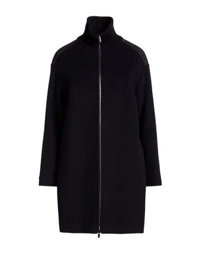 Peserico Woman Coat Midnight Blue Size 10 Virgin Wool, Cashmere, Merino Wool, Viscose, Metallic Fibe