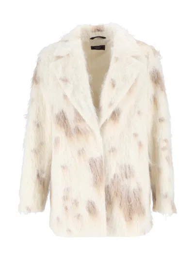 Peserico Woman Coat In Neutral