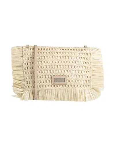 Peserico Woman Cross-body Bag Beige Size - Viscose, Cotton, Leather, Metal
