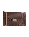 Peserico Woman Cross-body Bag Chocolate Brown Size - Viscose, Cotton, Leather, Metal In Brown