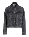 Peserico Denim Jacket In Gray