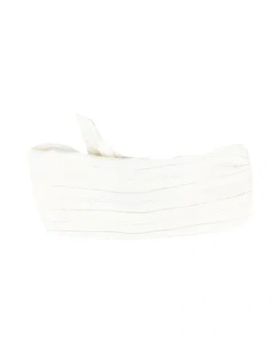 Peserico Woman Hair Accessory White Size - Linen, Cupro, Elastane, Metallic Polyester