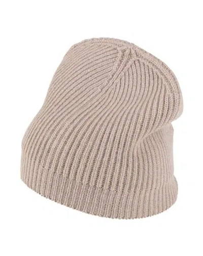 Peserico Woman Hat Taupe Size M Virgin Wool, Silk, Viscose, Cashmere, Polyester In Grey