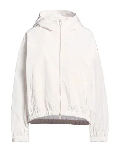 Peserico Woman Jacket Off White Size 6 Polyamide, Cotton, Elastane