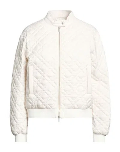 Peserico Woman Jacket Off White Size 6 Polyester