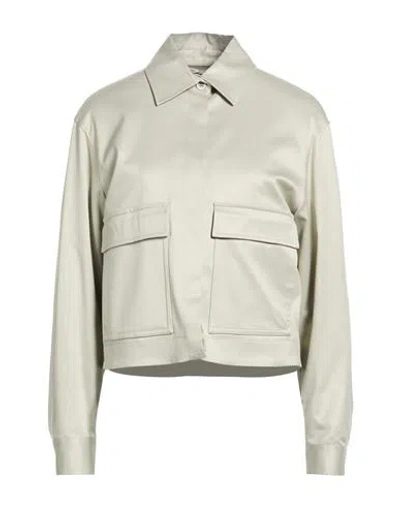 Peserico Woman Jacket Sage Green Size 2 Viscose, Virgin Wool, Polyamide, Elastane