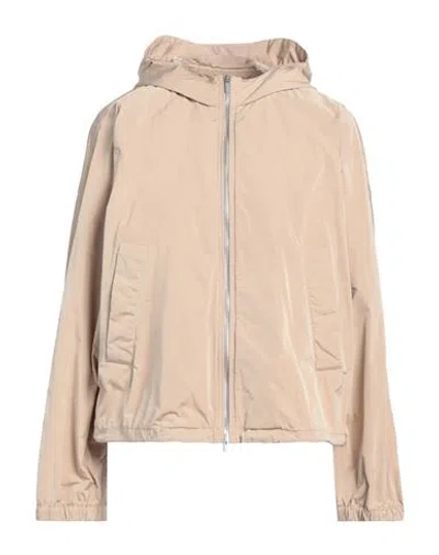 Peserico Woman Jacket Sand Size 8 Polyester In Neutral