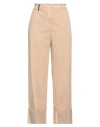 Peserico Woman Jeans Beige Size 8 Cotton, Elastane In Gold