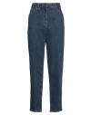 Peserico Woman Jeans Blue Size 2 Cotton, Elastane In Blue