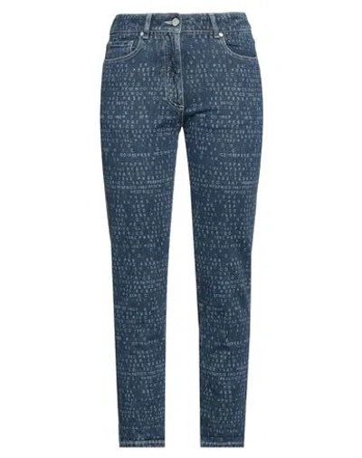 Peserico Woman Jeans Blue Size 6 Cotton, Elastane