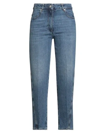 Peserico Woman Jeans Blue Size 6 Cotton, Elastane