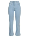 Peserico Easy Woman Jeans Blue Size 8 Cotton, Polyester, Elastane In Blue