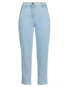 Peserico Easy Woman Jeans Blue Size 8 Cotton, Polyester, Elastane In Blue
