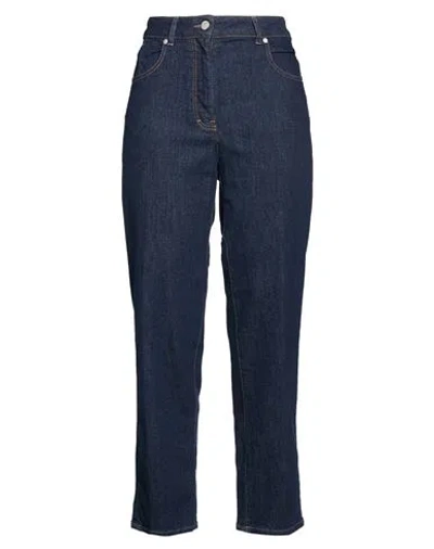 Peserico Woman Jeans Blue Size 6 Cotton, Polyester, Elastane