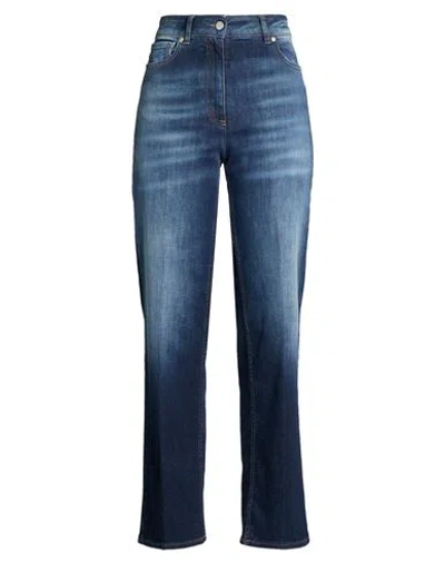 Peserico Woman Jeans Blue Size 6 Cotton, Polyester, Elastane