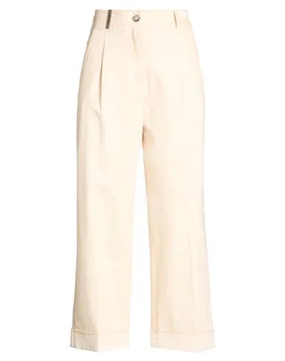 Peserico Woman Jeans Blush Size 6 Cotton, Elastane In Neutral