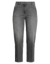 Peserico Woman Jeans Grey Size 10 Cotton, Polyester, Elastane In Gray