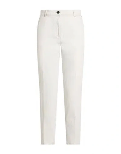 Peserico Woman Jeans Off White Size 8 Cotton, Elastane